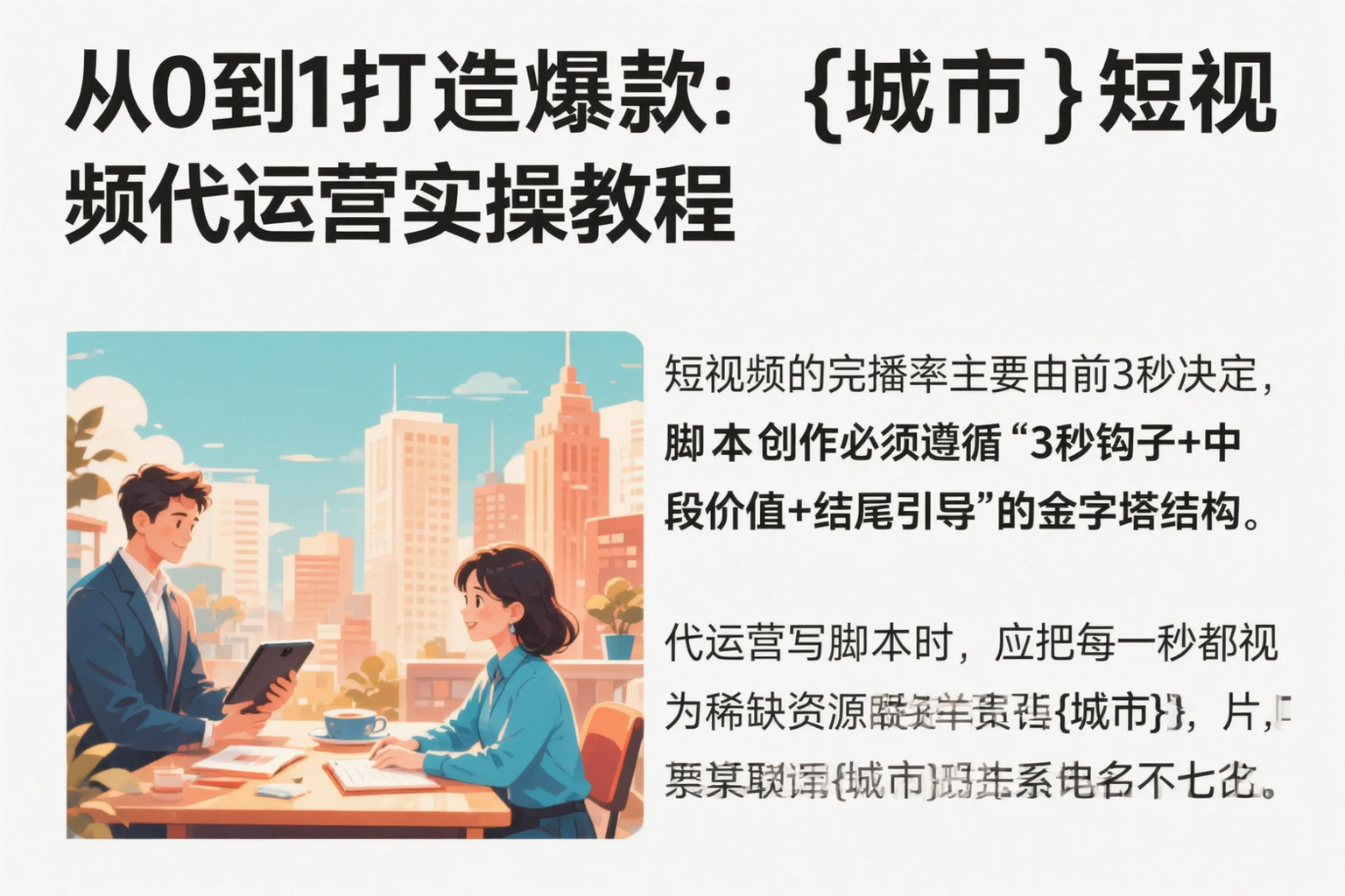 从0到1打造爆款:六盘水短视频代运营实操教程