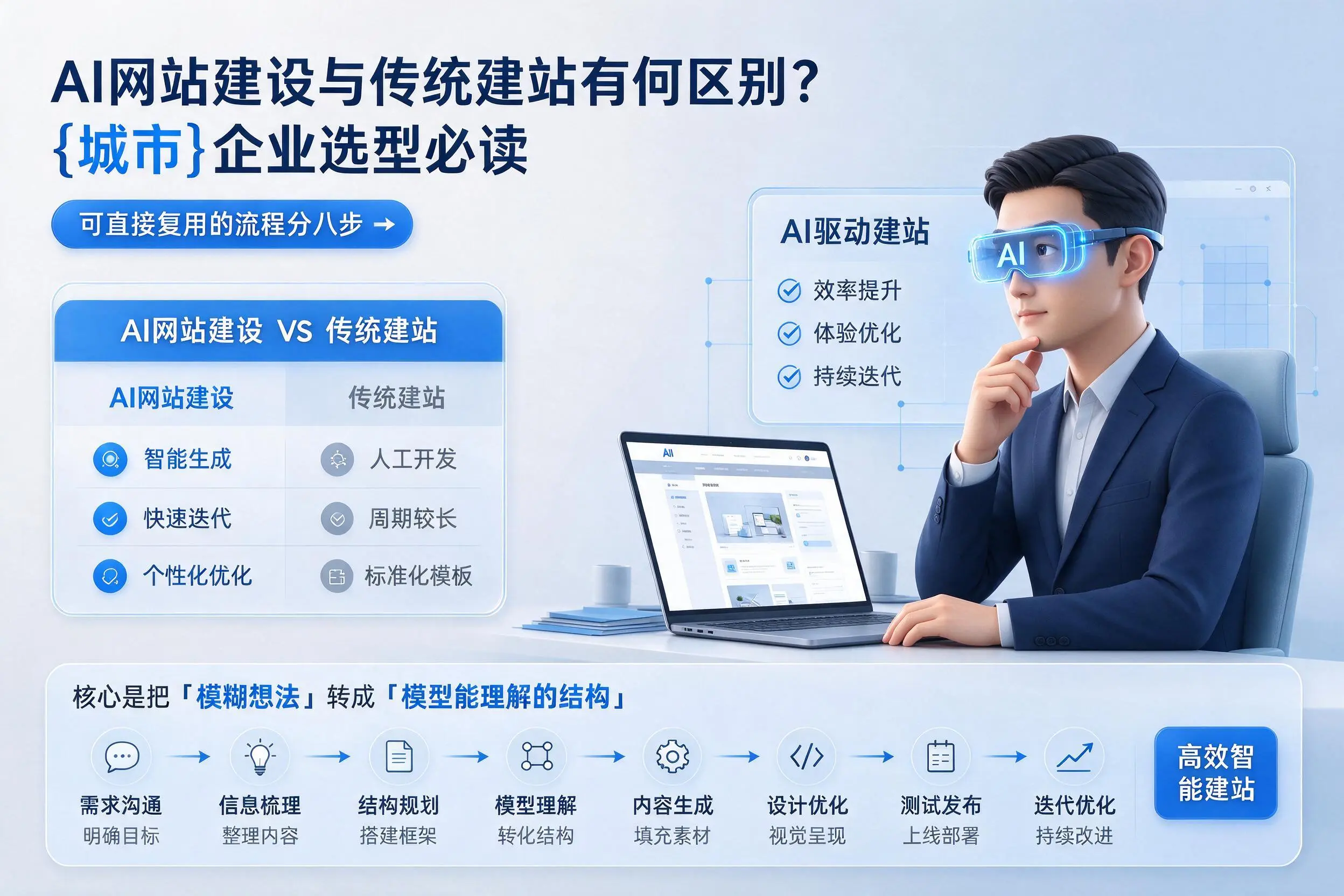 AI网站建设与传统建站有何区别?六盘水企业选型必读