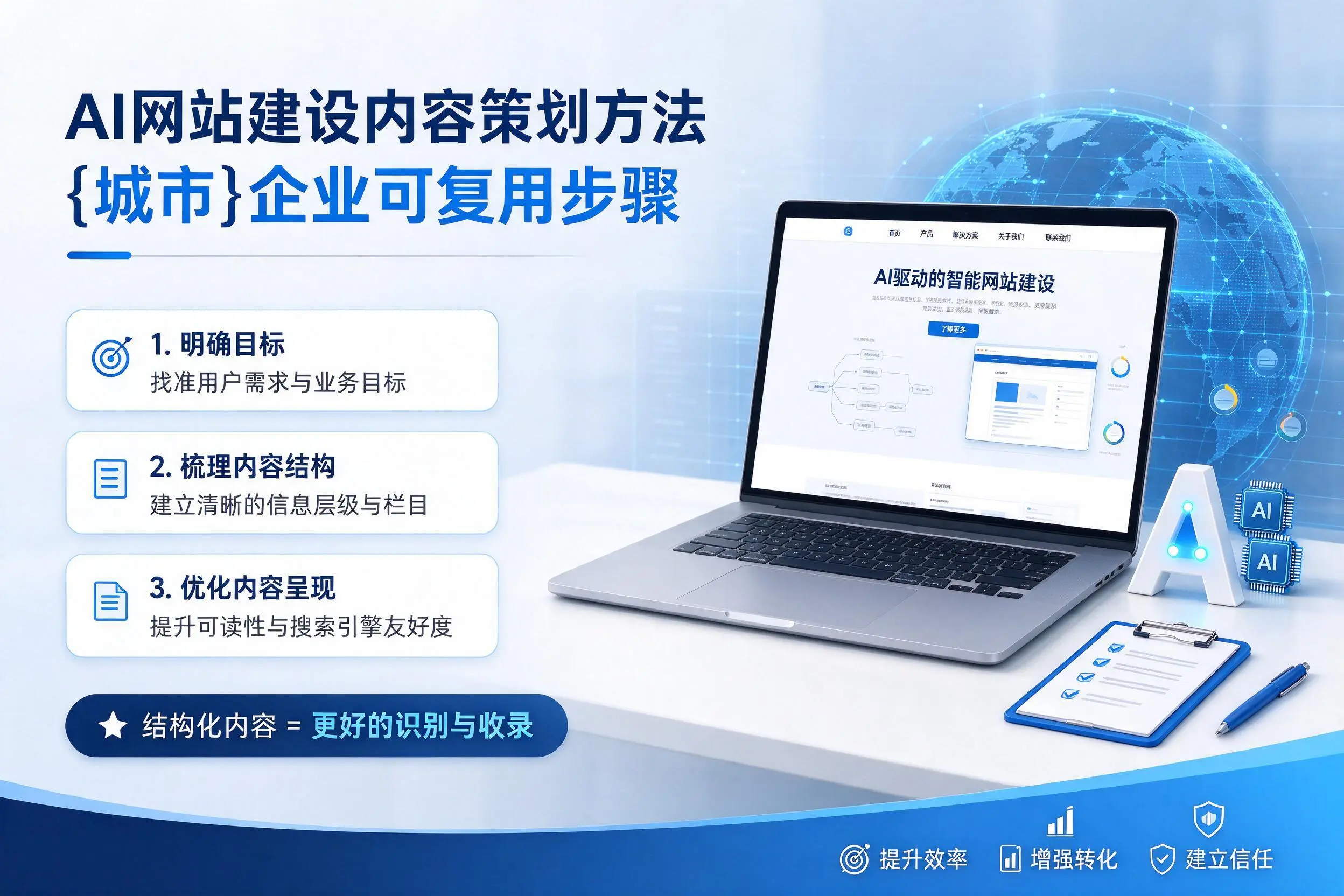 AI网站建设内容策划方法，六盘水企业可复用步骤