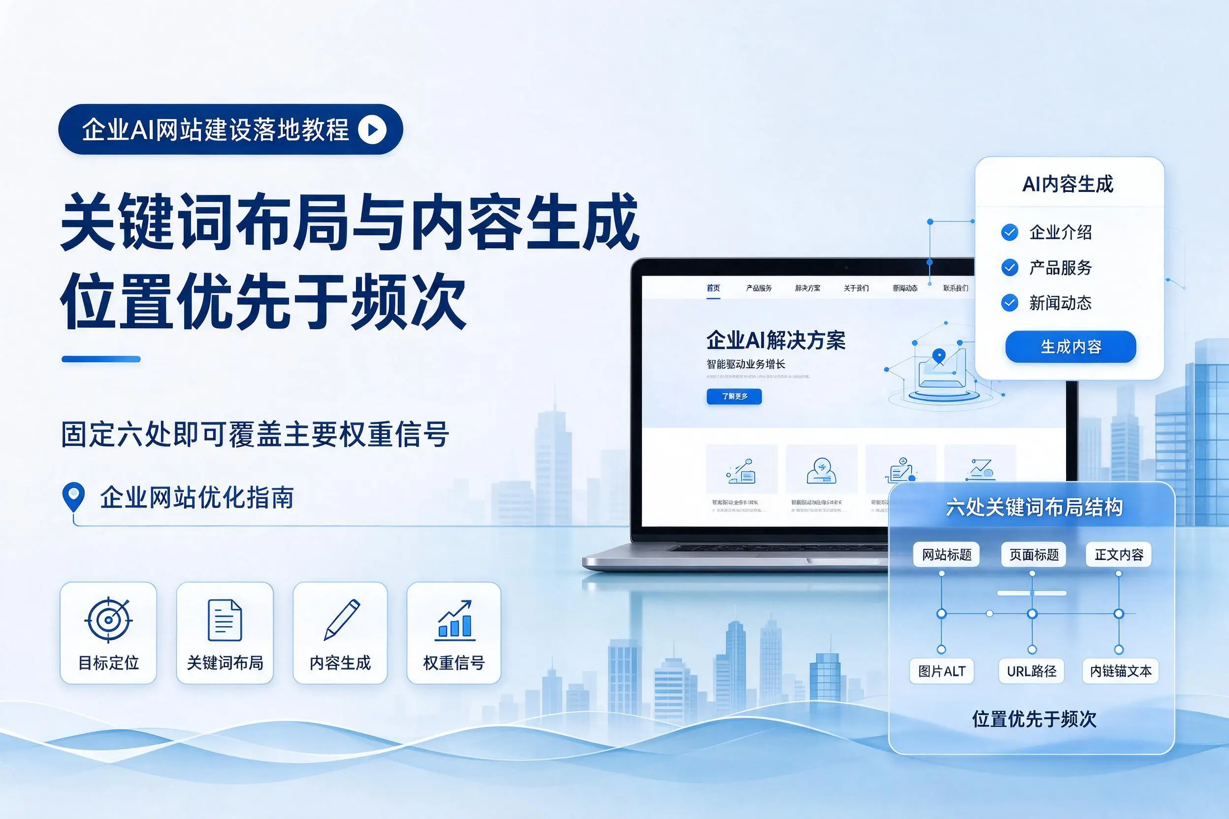 六盘水企业AI网站建设落地教程:关键词布局与内容生成