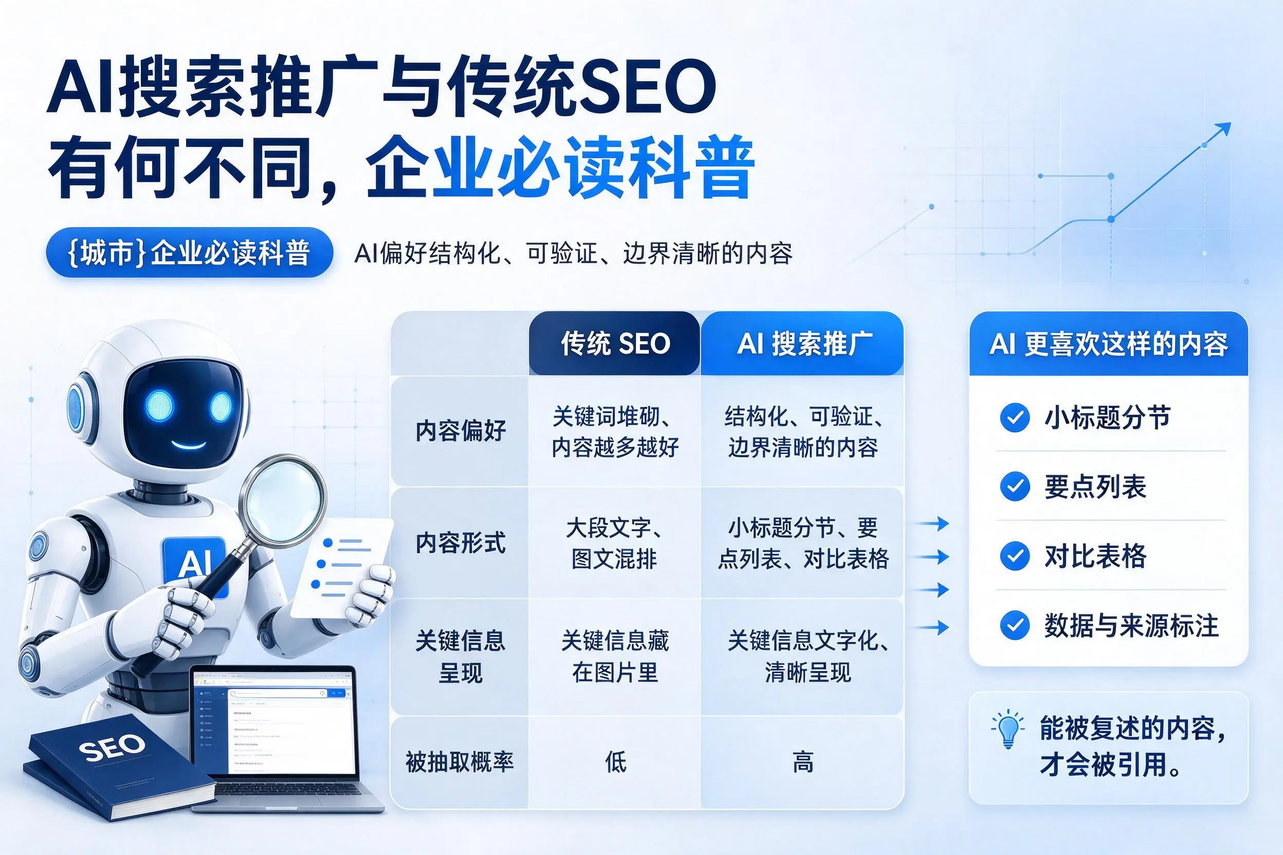 AI搜索推广与传统SEO有何不同，六盘水企业必读科普